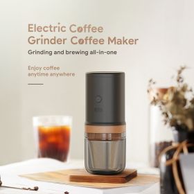 Electric Burr Coffee Grinder 25 Gears Adjustable 24W Portable USB Rechargeable Burr Mill Coffee Bean Grinder with Stainless Steel Core Cleaning B