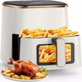 Air Fryer, 5.3Qt With Observation Window, 7 Custom Presets, Intelligent Digital Touch Screen, Non Stick Pan And Dishwasher Safety Basket FBA Ware